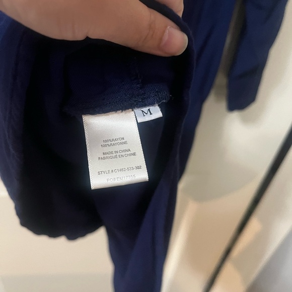 Anthropologie Cloth & Stone Blue Jersey Knit Swing Dress Size Medium - Picture 7 of 9